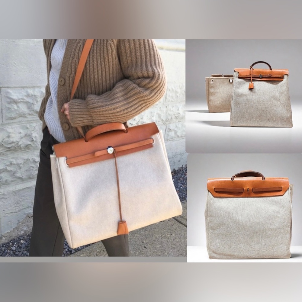 HERMES 2000 HERBAG MM 2in 1 bag/with HERMES SILVER 🔐 101